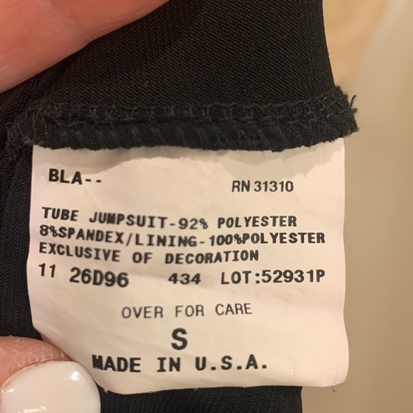 Black Cropped Tube Jumpsuit ❤️New listing❤️ - Picture 8 of 8